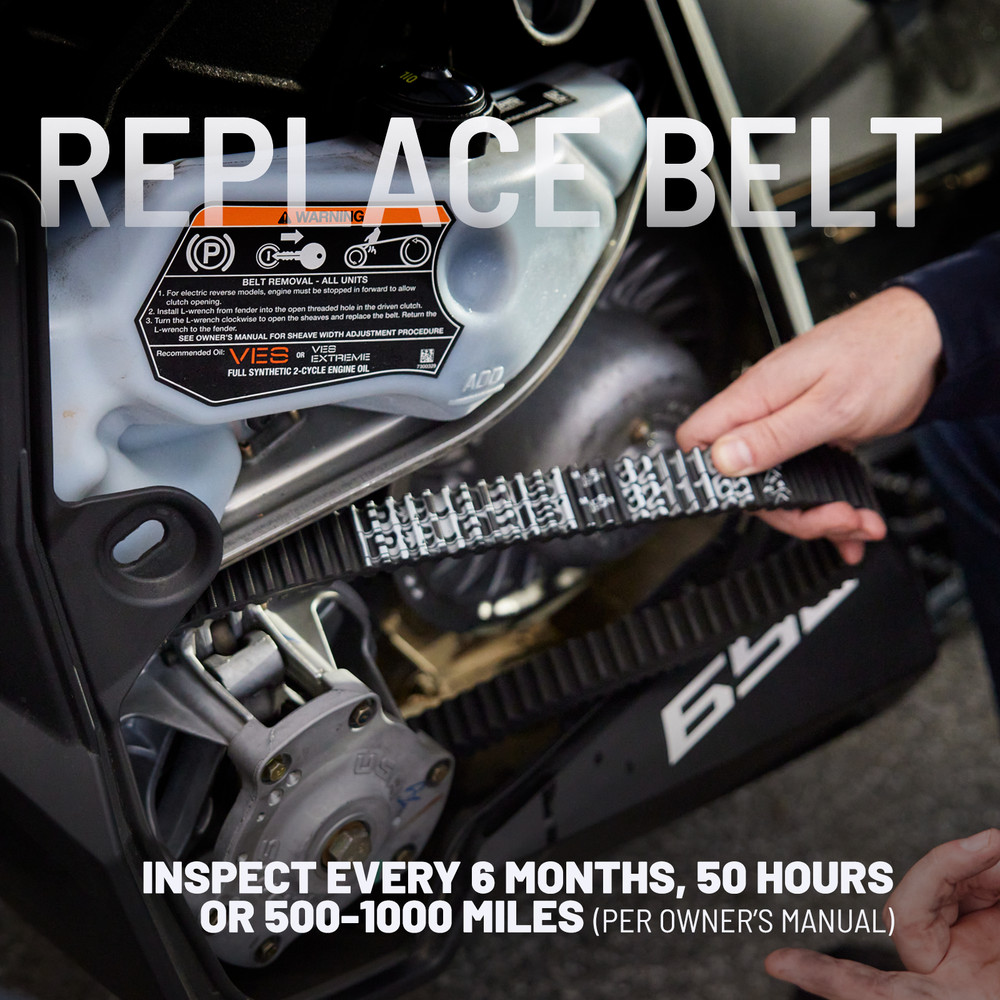 Polaris Performance Drive Belt, for Snowmobile Models, Genuine OEM - 3211070