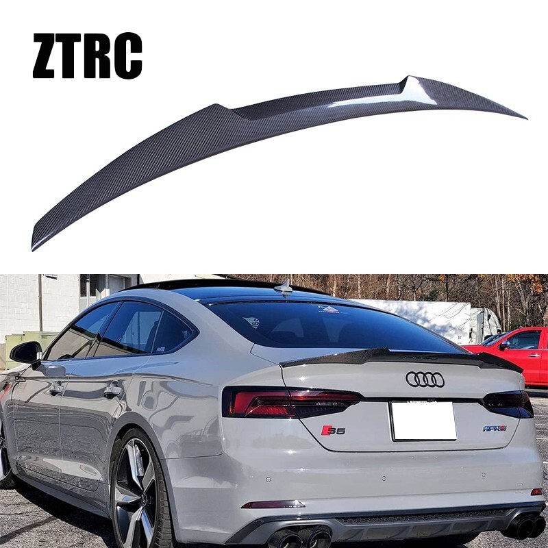 Carbon Fiber Trunk Wing Spoiler For AUDI A5 S5 RS5 B9 B9.5 Sportback 2017-2024