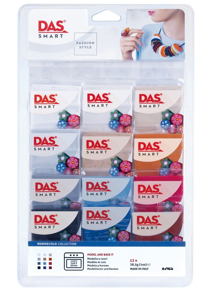 DAS Smart Clay Collection 1oz 12/Pkg-Warm & Cool