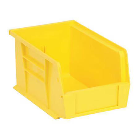 Quantum Storage Systems Qus221yl Hang & Stack Storage Bin, Polypropylene,
