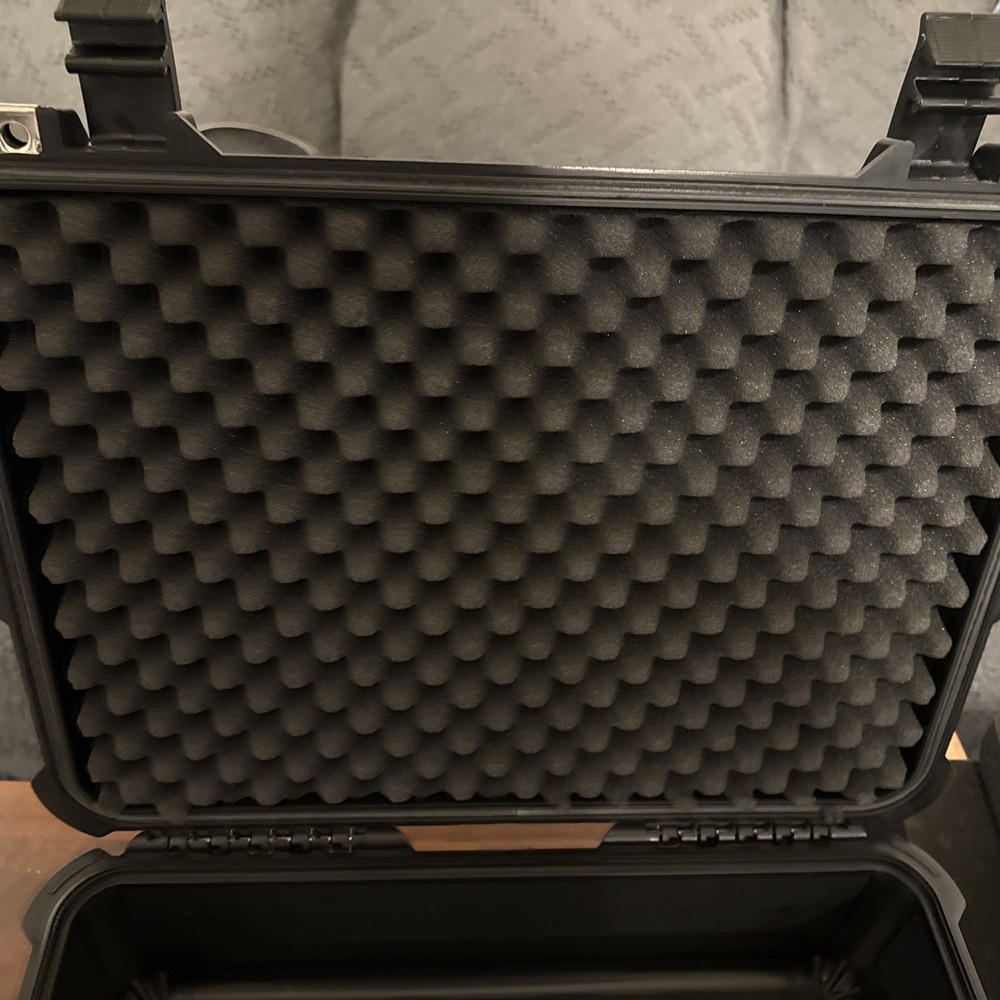 Black Hard Carrying Storage Case (3 Tier) w/ Foam Inserts