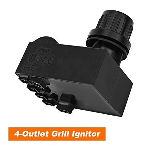 4 Outlets Igniter with Electronic Ignition Ignition Button & 4-Outlet Ignitor