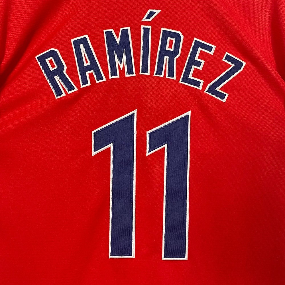 Jose Ramirez #11 Baseball Jersey, Embroidered, Red
