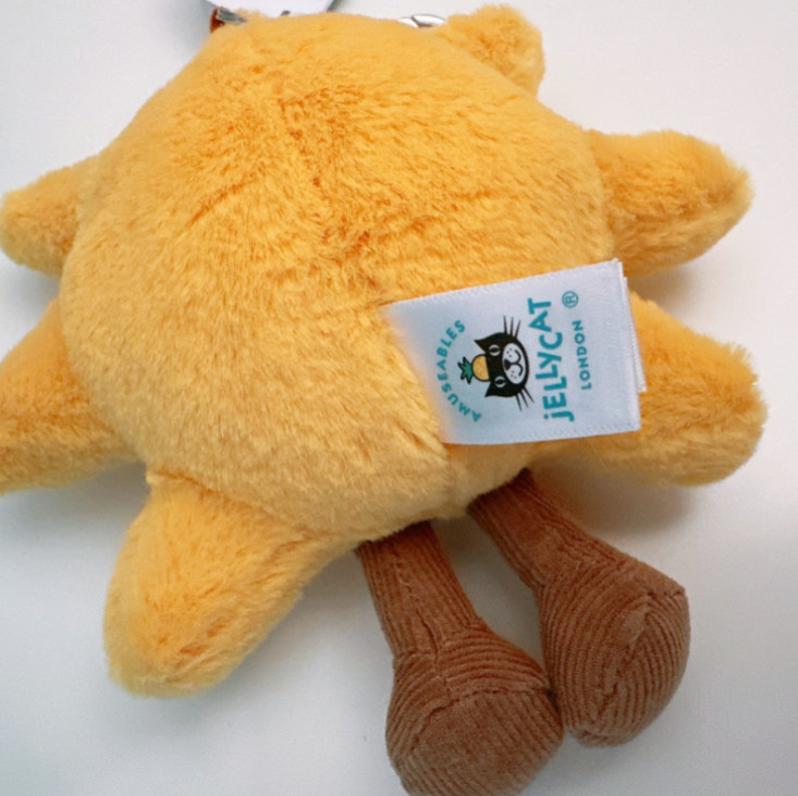 Jellycat Amuseables Sun Plush Keychain – Cute Sunflower Bag Charm Doll NWT