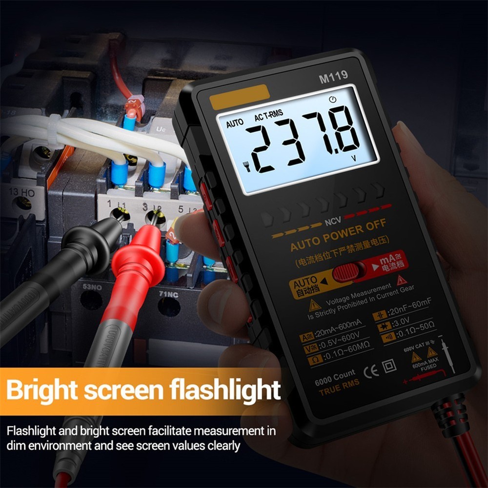 Essential M119 Digital Multimeter 6000 Count for Technicians and Students
