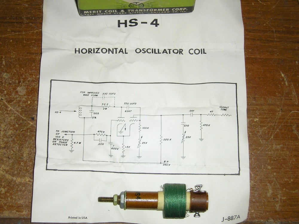NEW HALLDORSON HS-4 RINGING / OSCILLATOR COIL14-26 MH