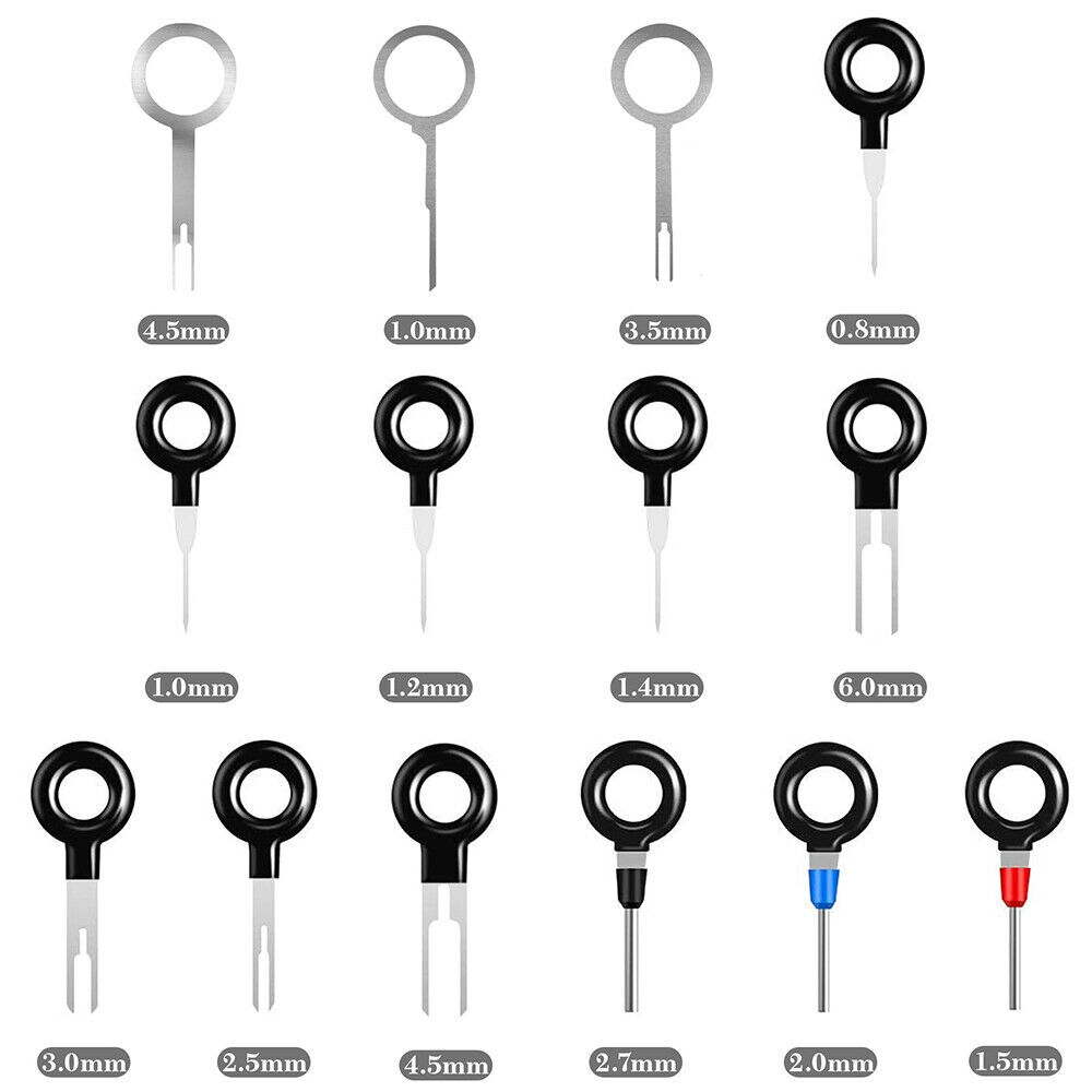 82 × Terminal Removal Tool Kit Wire Connector Key Depinning Pin Release Ejector