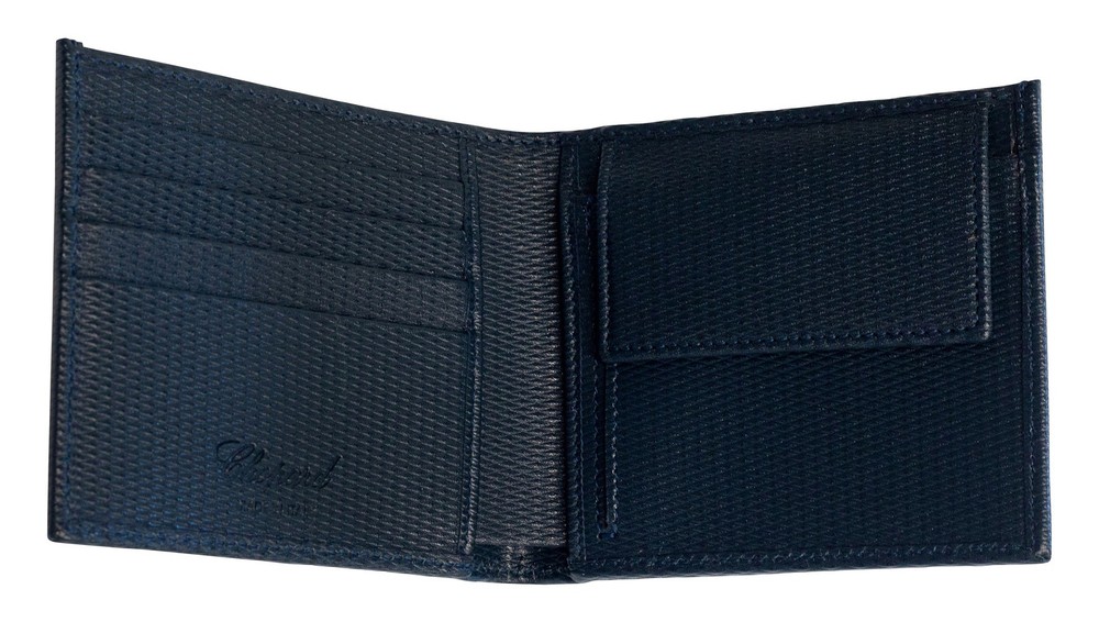 Chopard Classic Blue Leather Unisex Coins Wallet 95012-0380