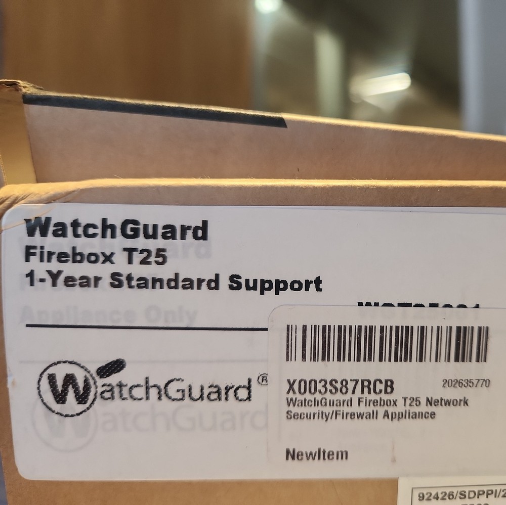 WatchGuard Firebox T25 1 YR