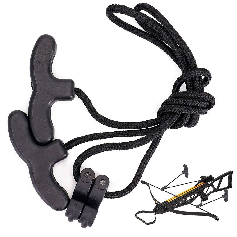 Crossbow Crank Cocking Device Rope String Aid Cocker Ropes Handle Archery Tool