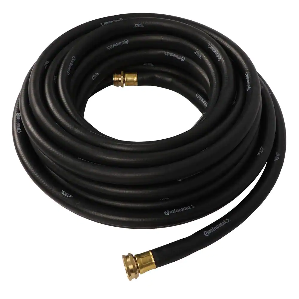 NEW Durable Commercial Grade Rubber Black Water Hose 5/8in Dia x 50ft