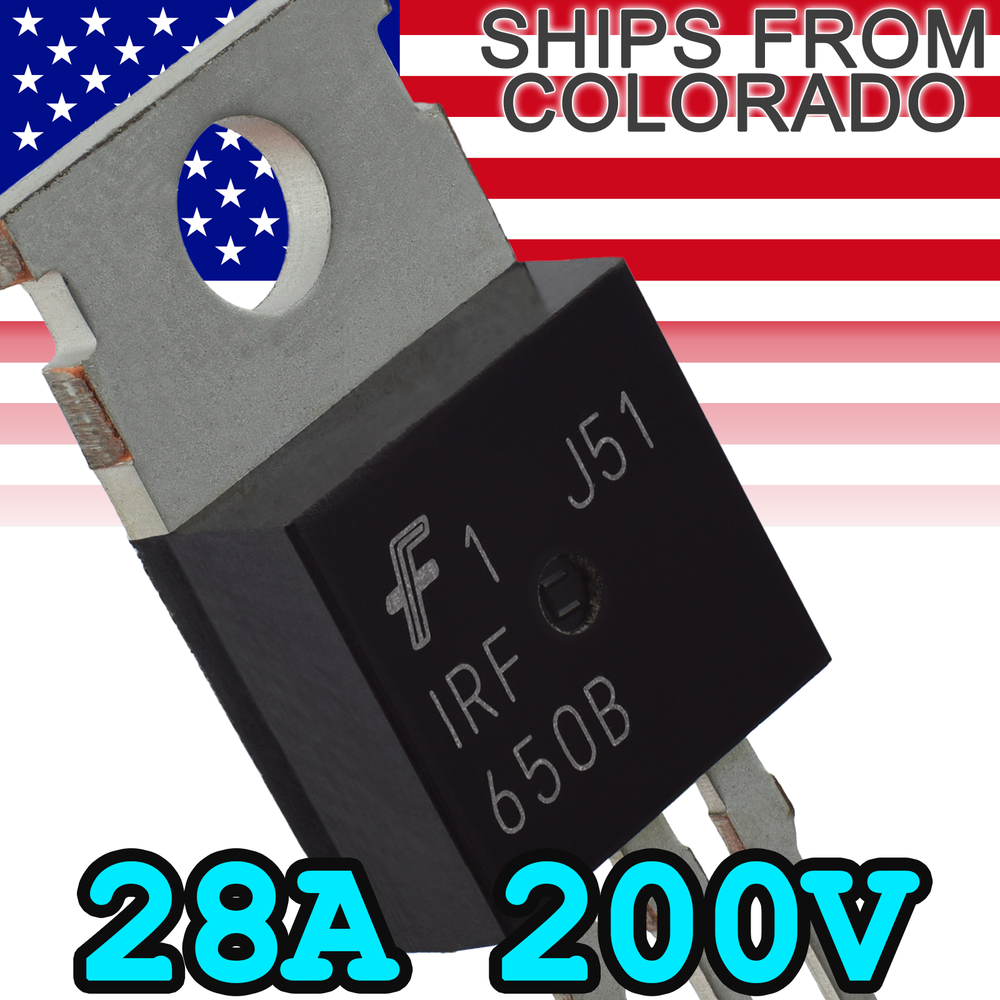 MOSFET - IRF650B 200V 28A - Switch IRF650