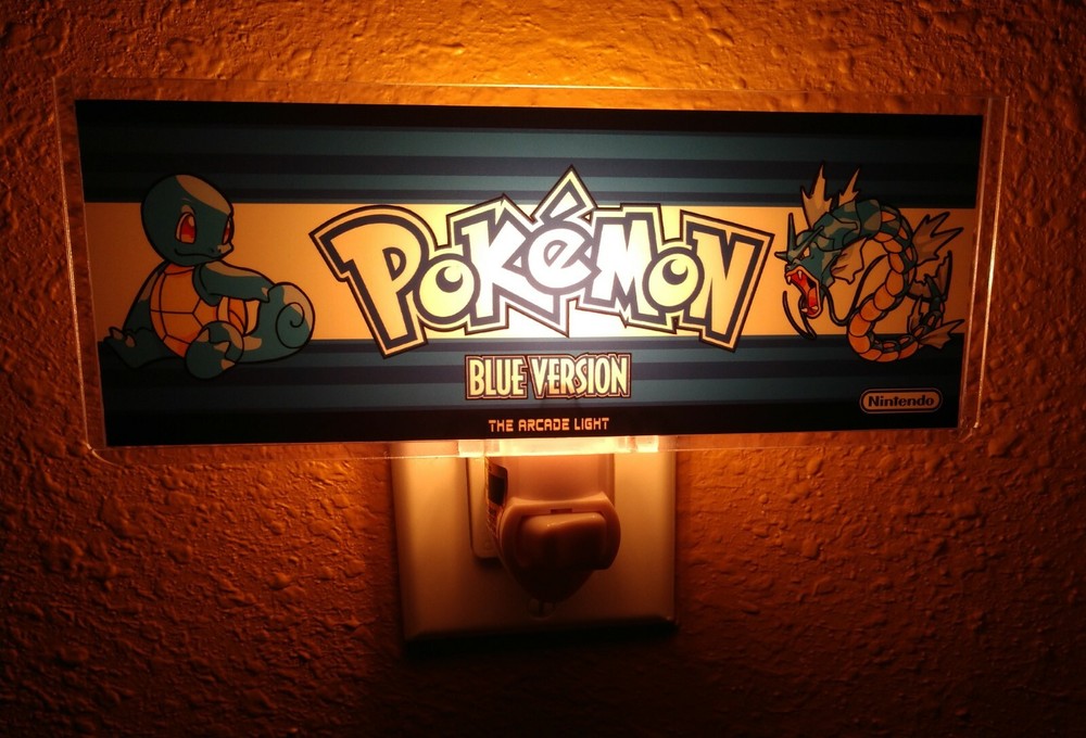 Pokemon Blue Arcade Marquee Night Light