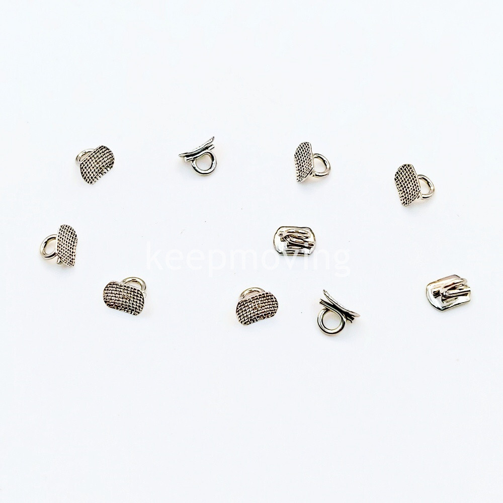 Dental Lingual Buttons Orthodontic Direct Bondable Eyelet Rectangular (10/pk)