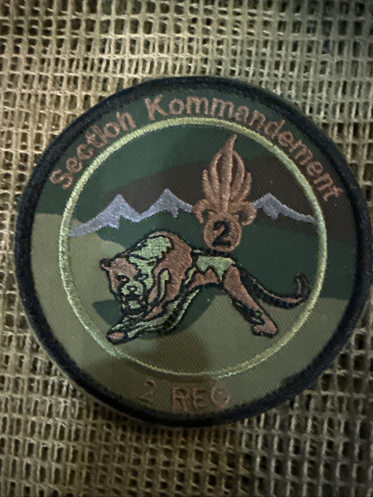 French Foreign Legion Section Kommandement 2 Reg Patch