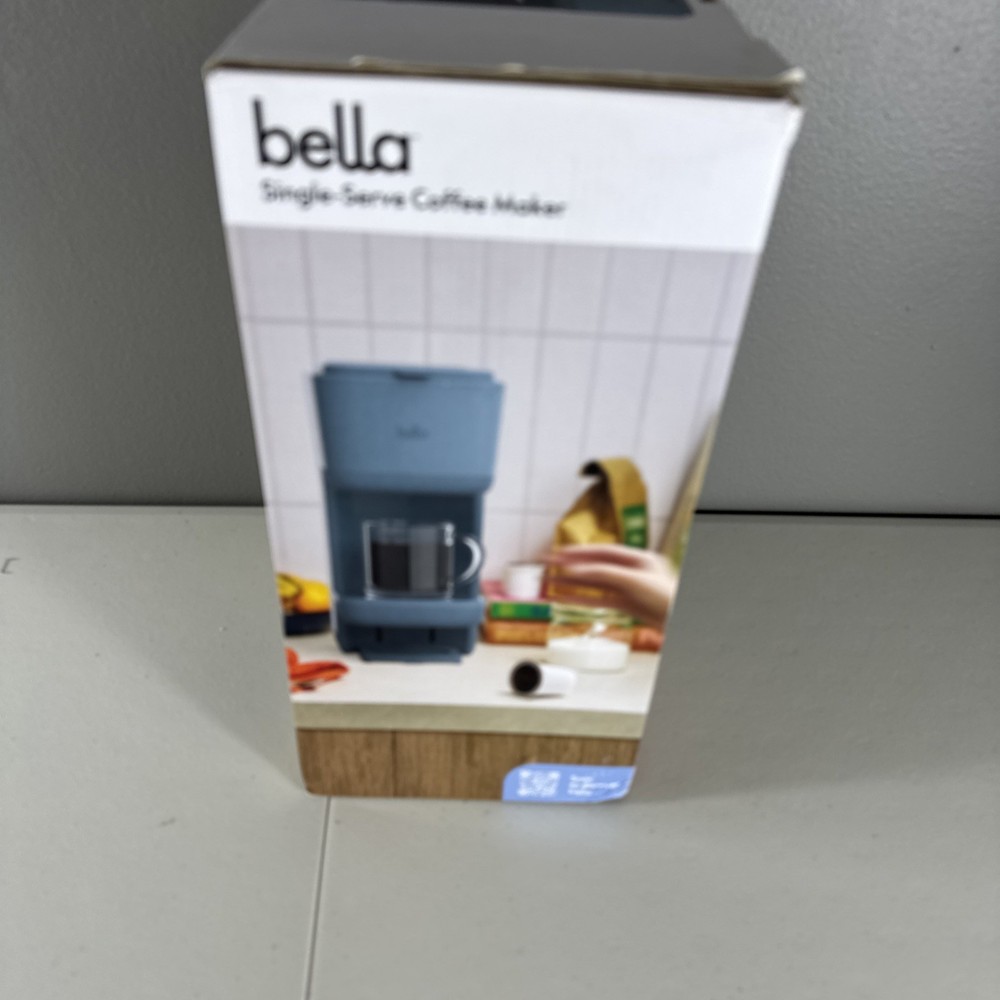 bella Single-Serve Coffee Maker, Oat Milk ￼ open box