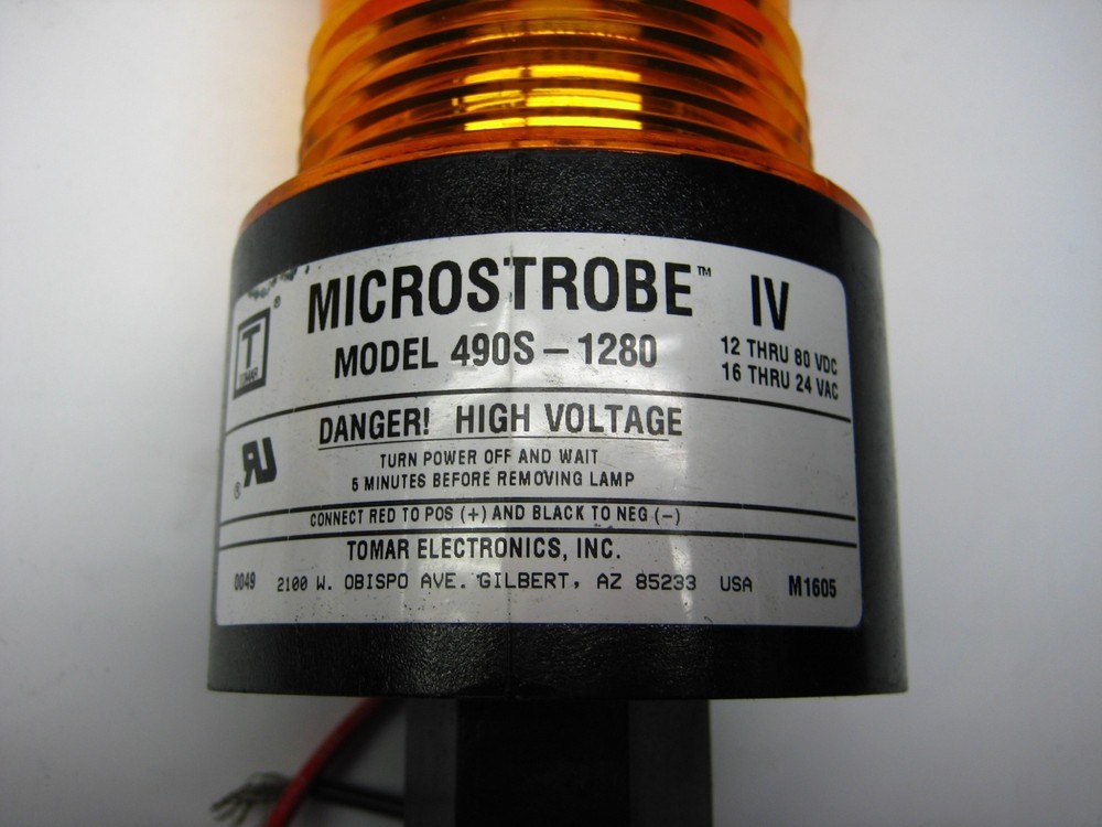 MICROSTROBE 490S-1280 AMBER LIGHT NSNP