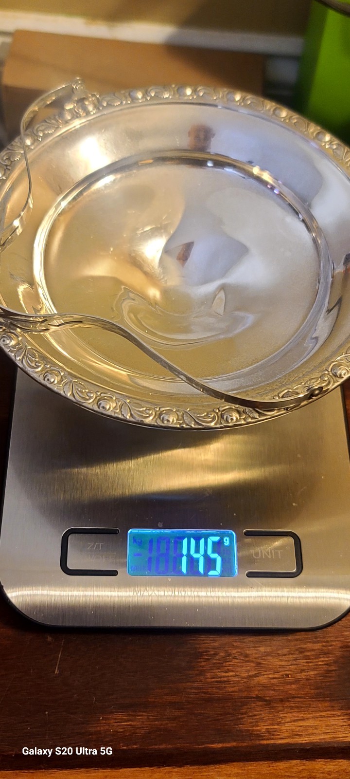 👑NICE👑 Sterling Silver Handled Candy Dish 💥145 Grams💥(weighted)