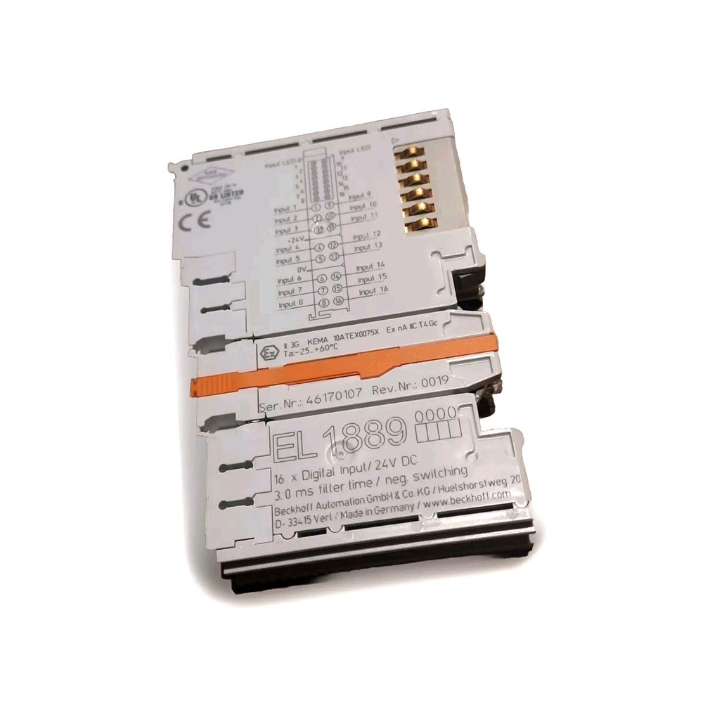 Beckhoff EL1889 Digital Input Module 16-Channel 24 V DC New