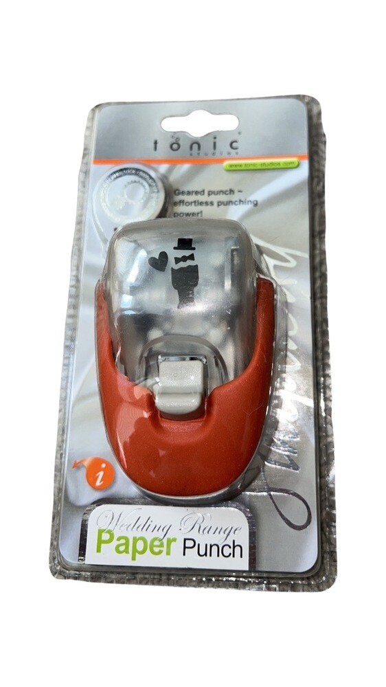 Tonic Studios Simplicity Pattern Paper Punch Wedding Theme Bride Groom Wine