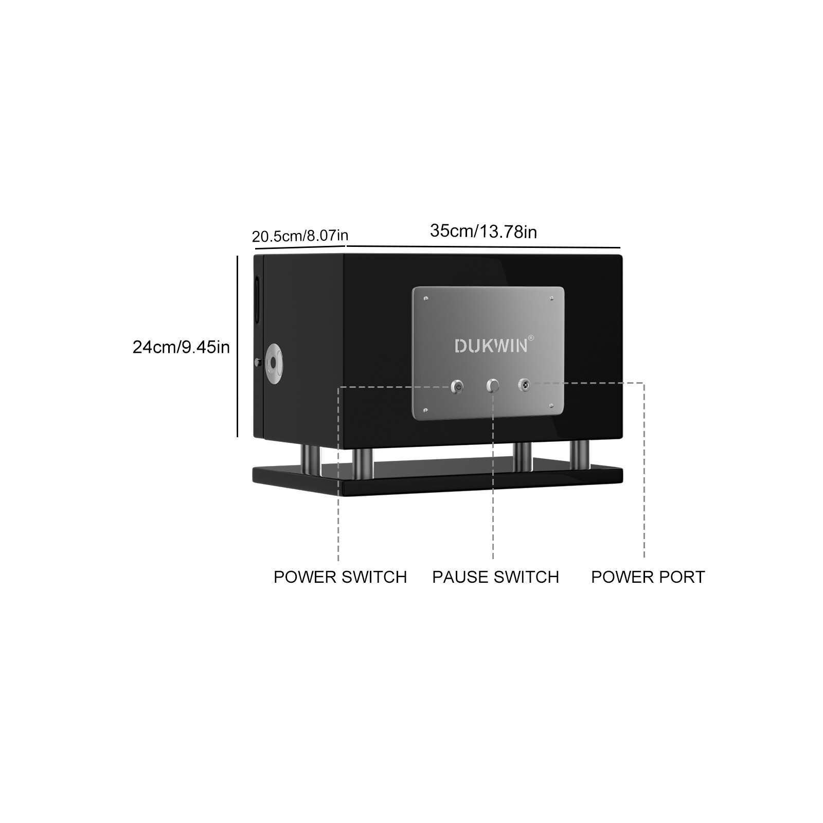 New Automatic 3 Watch Winder Fingerprint Unlock Display Watch Box LED LCD Touch