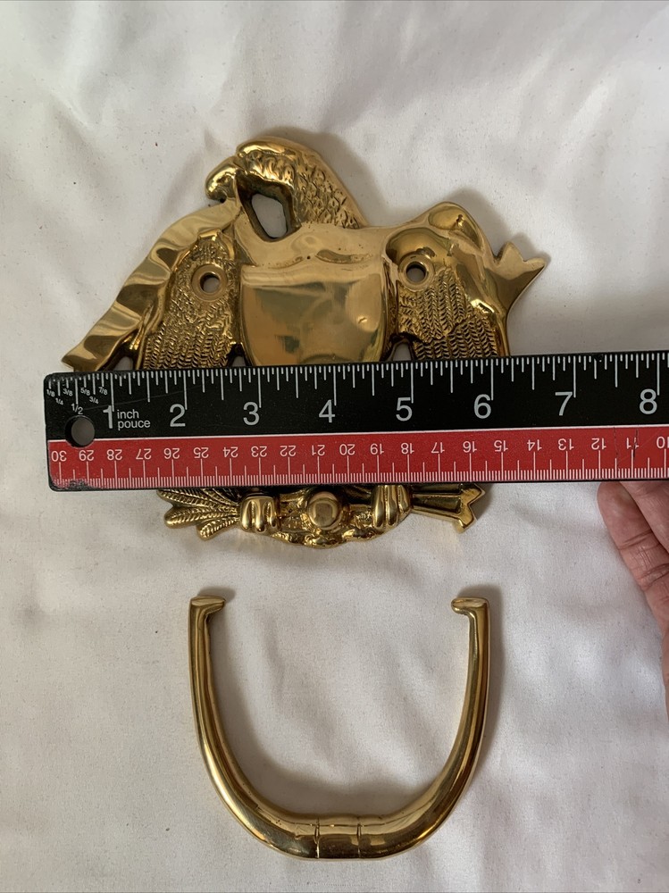 Vintage Solid Brass Eagle Door Knocker