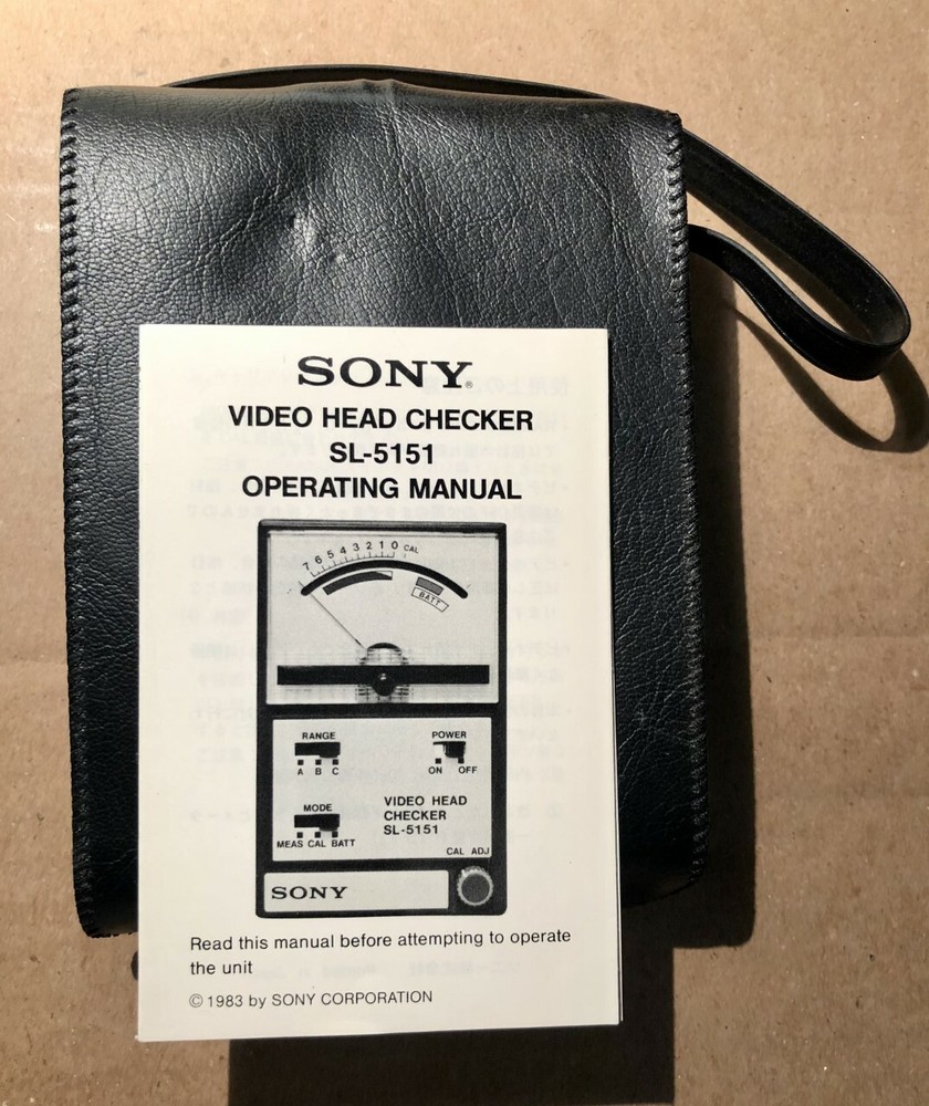 SONY VIDEO HEAD CHECKER SL-5151