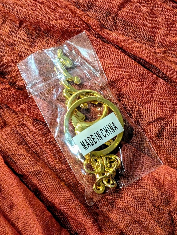 Billie Eilish Gold Keychain NEW - From a gift set.