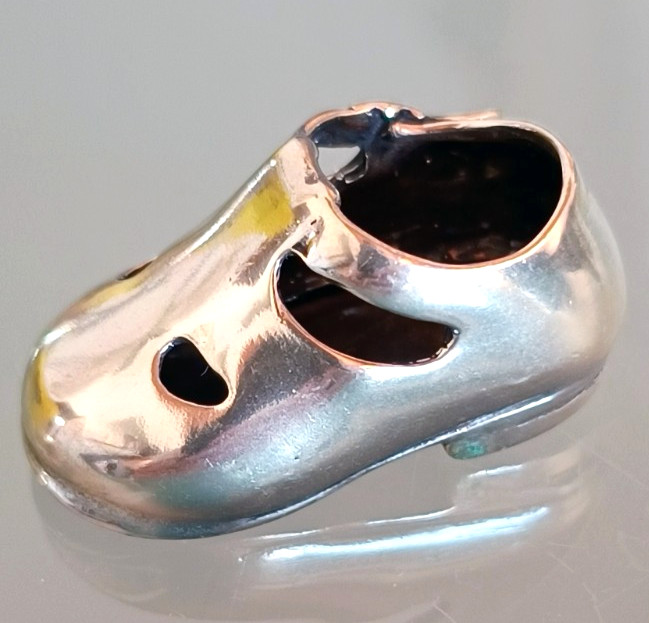 800 Silver Miniature Microfusion, Shoe