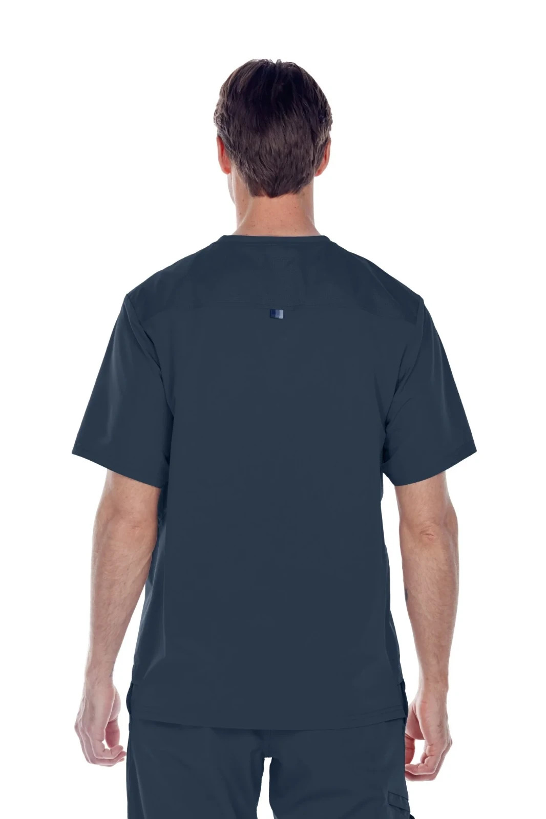 BARCO ONE WELLNESS MENS 1 POCKET SCRUB TOP IN STEEL GREY ALL SIZES #BWT010 NWT