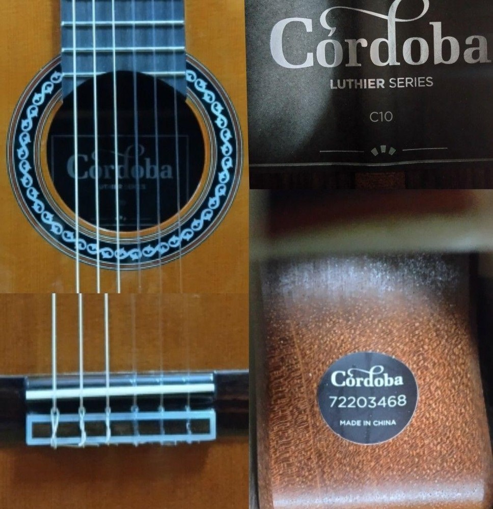 Cordoba Luthier C10 CD Classical Guitar with Case