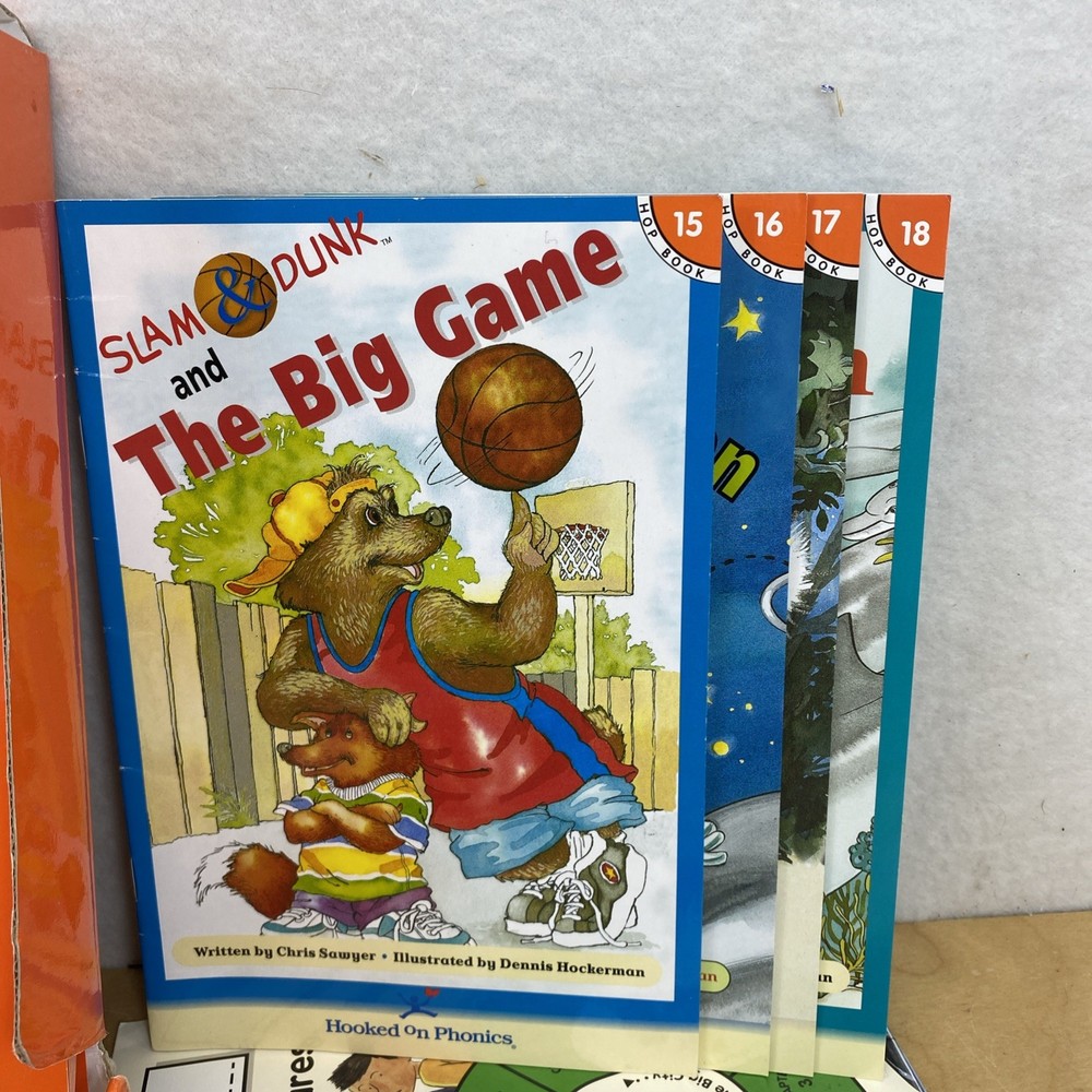 Hooked On Phonics Learn To Read Level 2 Audio Tapes Flash Cards Orange Workbook