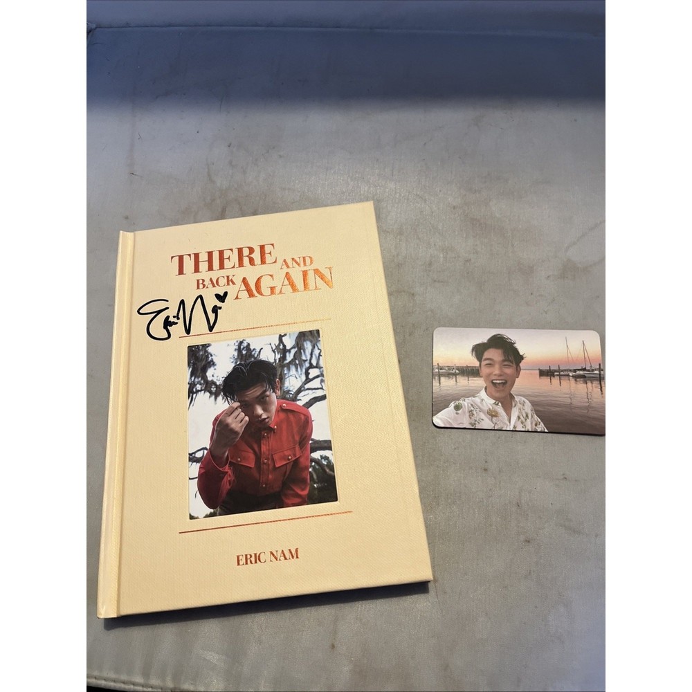 Eric Nam There and Back Again SIGNED Album Book