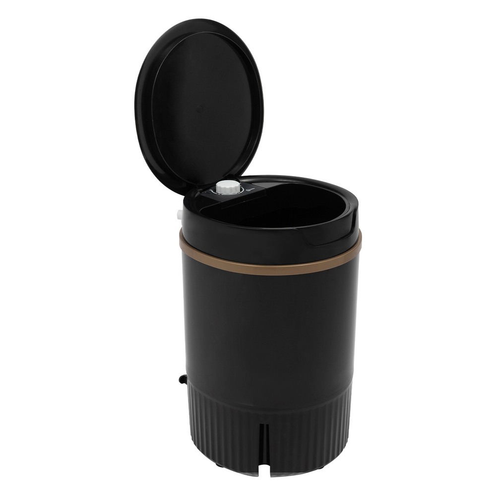 Portable Mini Washing Machine Washer with Drainage Basket Multi-Functional Black