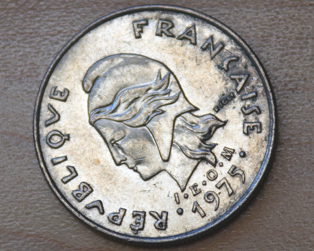 1975 French Polynesia 10 Francs