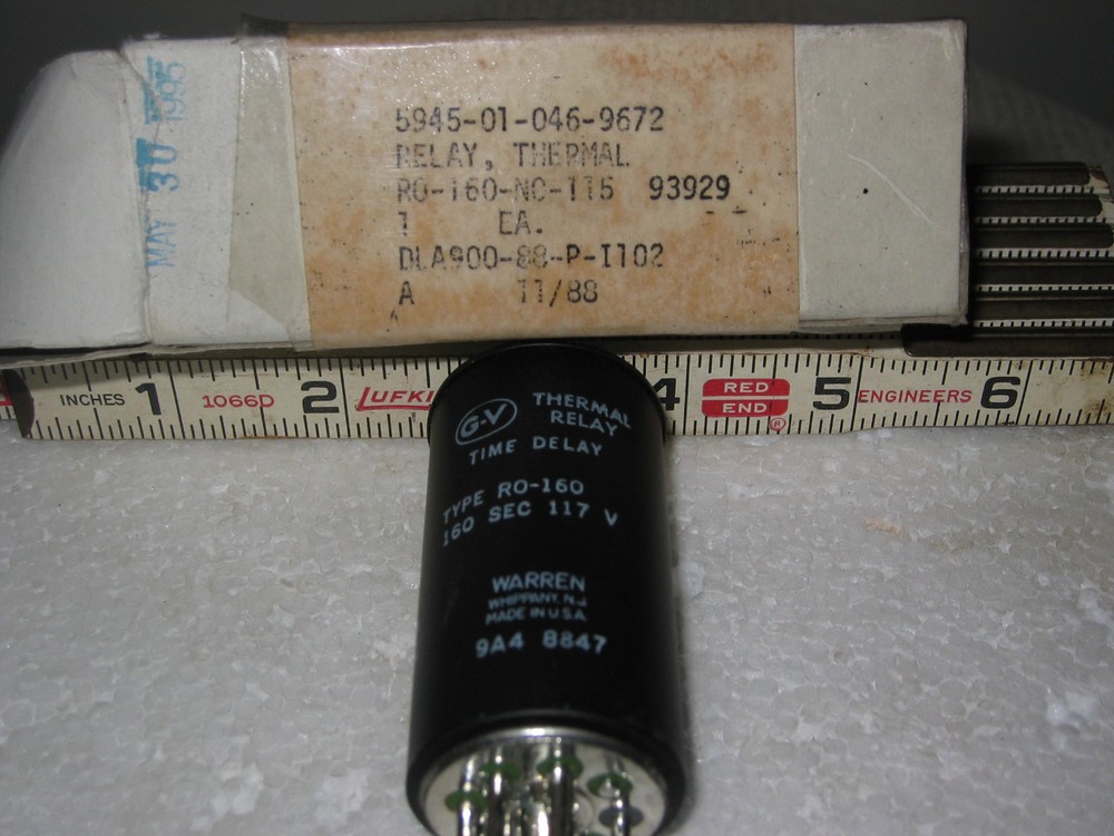 Warren Thermal Relay Type RO-160