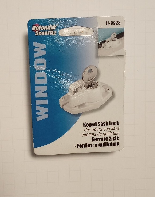 Defender Security U-9928 Window Keyed Sash Lock