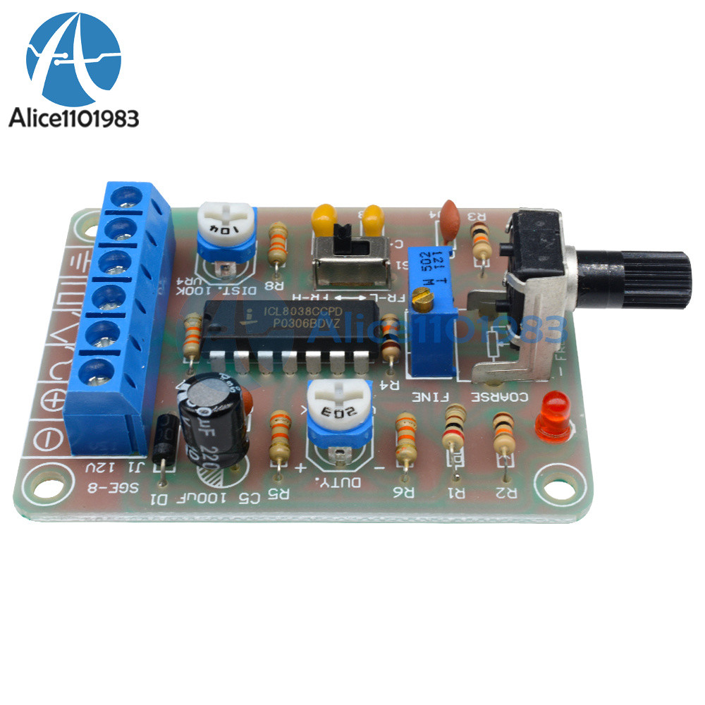 ICL8038 Monolithic Function Signal Generator Module Sine Square Triangle Welded