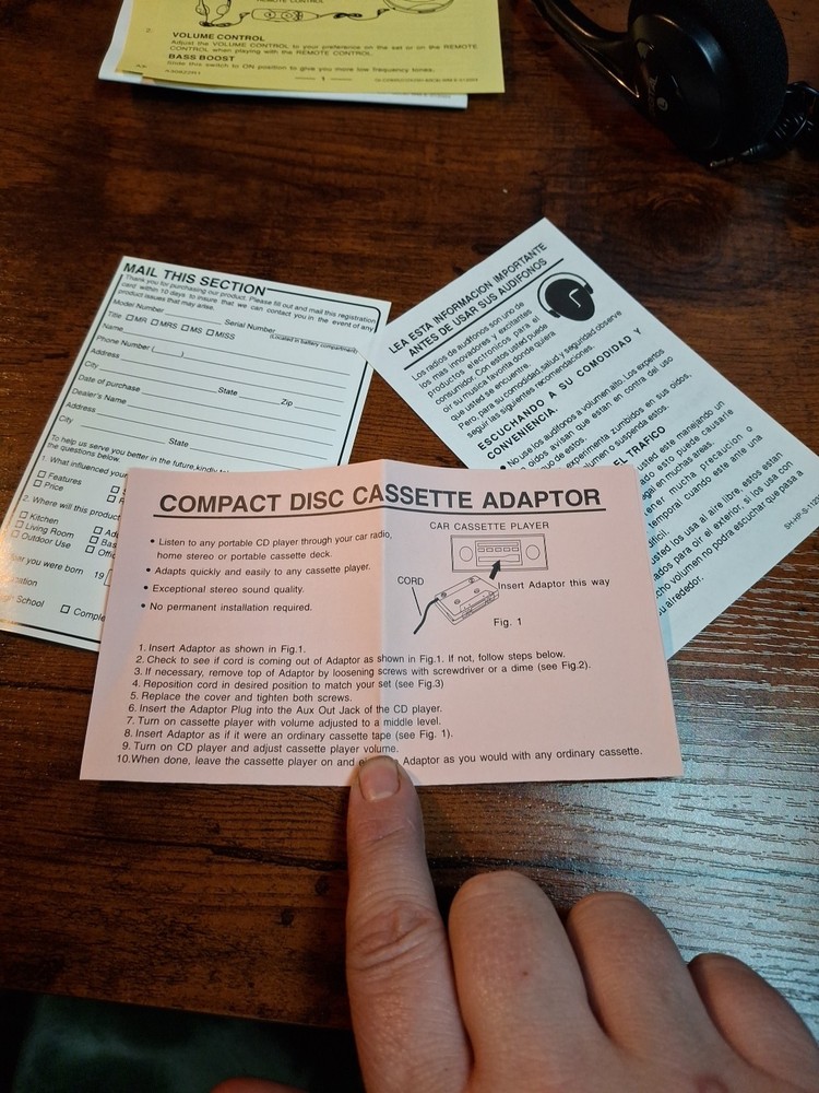 Durabrand 60 Second ESP CD PLAYER CD-895 complete New Without Box