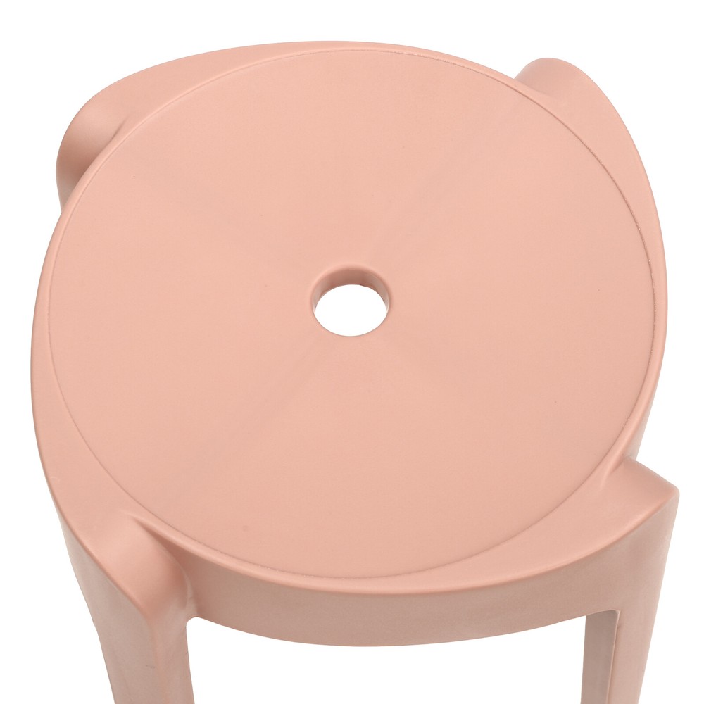 10PCS 18" Colorful Plastic Stackable Stools Modern Round Stools Stackable Stools