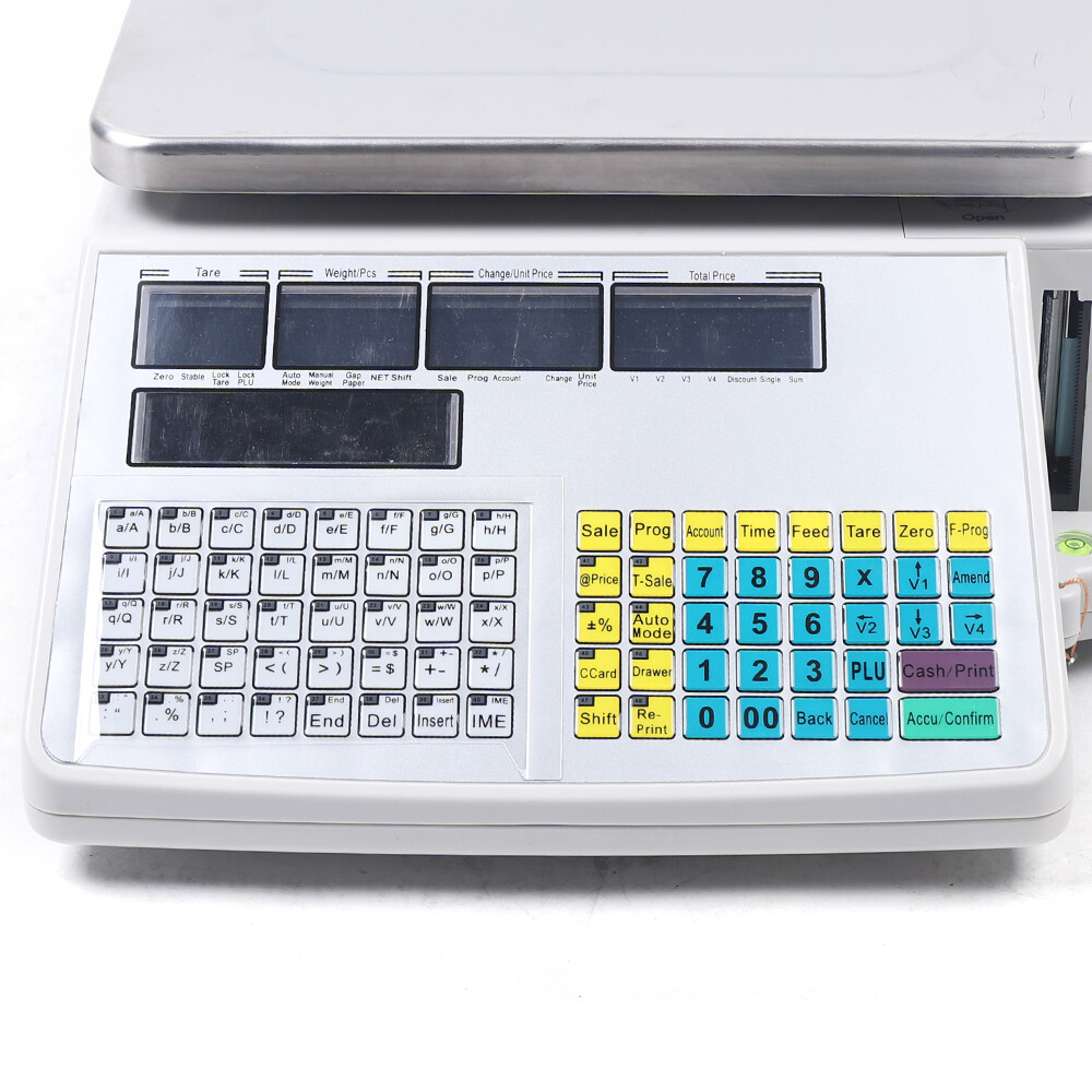 Commercial Digital Price Computing Scale 66 lbs with Label Barcode Printer 110V