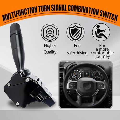 Multifunction Combination Turn Signal Switch Compatible with 2011-2021 Ram