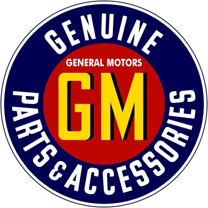 GM General Motors Genuine Parts & Service NEW METAL SIGN: 12" Diameter Round