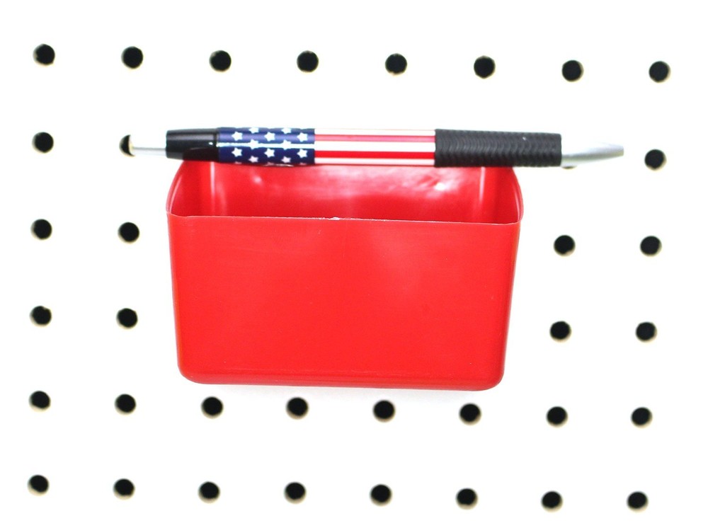 16 Piece Pegboard Plastic Bin and Plastic Tool Holder Kit