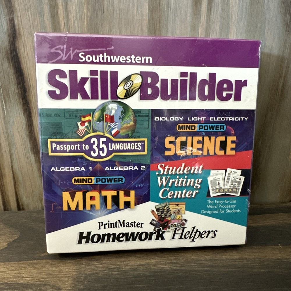 PC CD-ROM ~ Southwestern Skill Builder ~ Math Science Language Writing