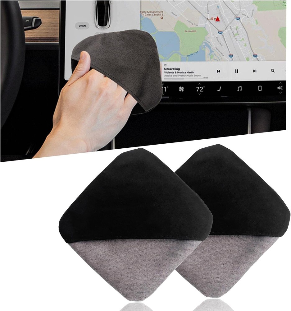Car Screen Cleaner, Microfiber Auto Screen Cleaning Pad, Foldable Touch Screen