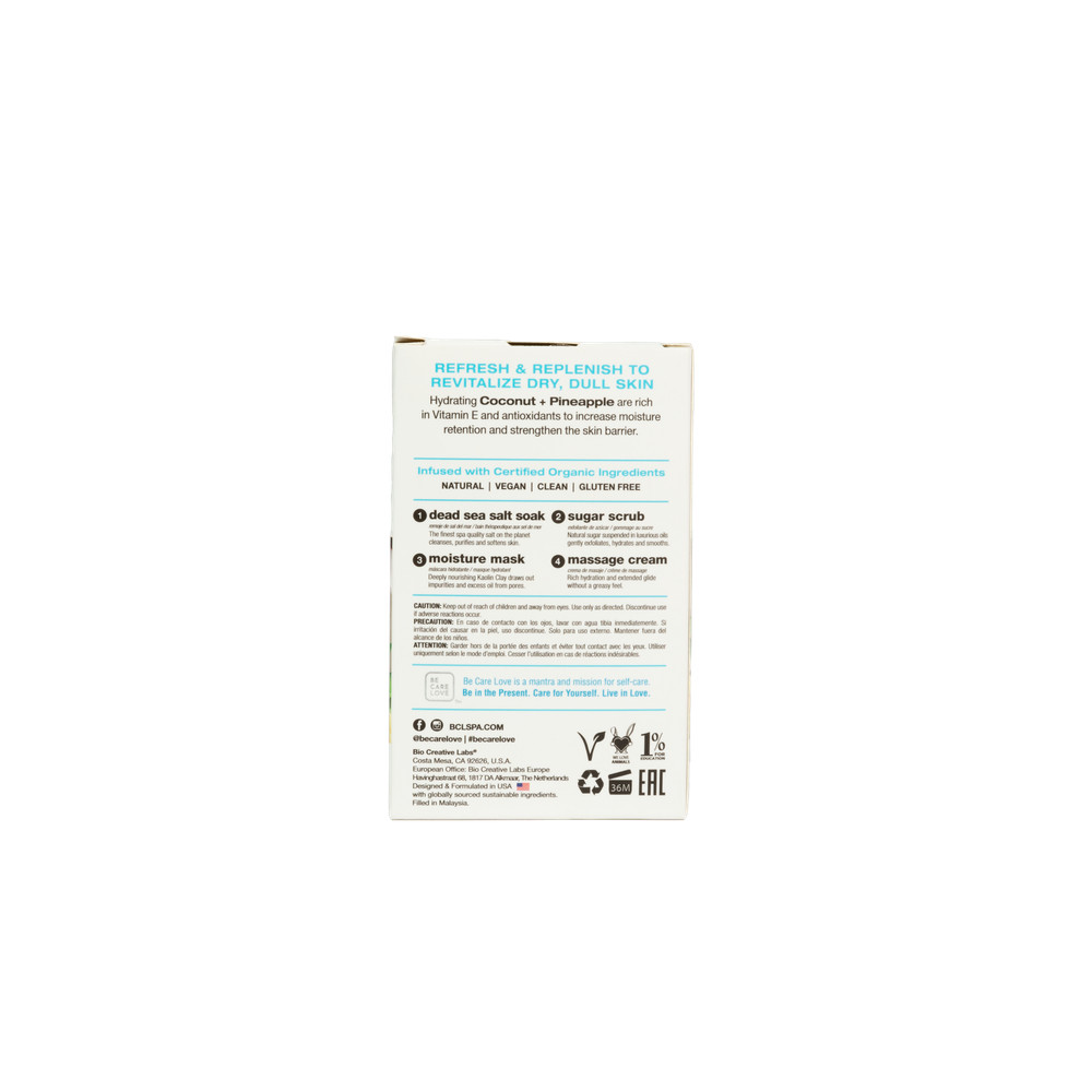 BCL Spa Coconut + Pineapple 4-step Packet Box