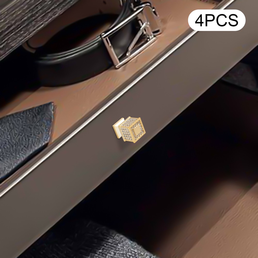 Brass Square Pulls Handles Kitchen Drawer Cabinet Knobs Gold Cupboard Door Pull