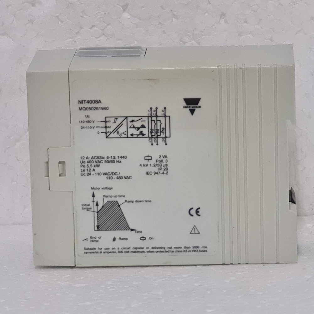CARLO GAVAZZI NIT4008A Motor Controller 3-Phase Soft Start/Stop