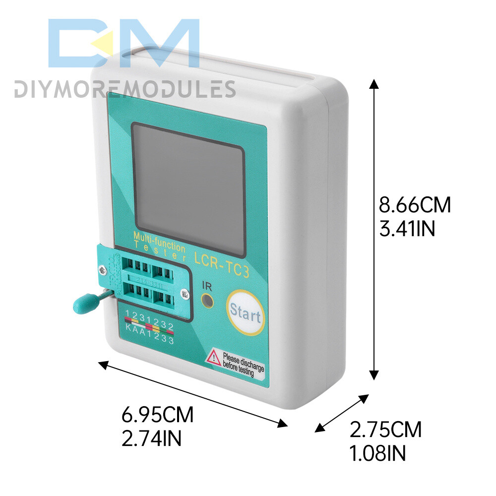 LCR-TC1 Multifunction Transistor Tester Diode Triode Capacitance Meter LCR ESR
